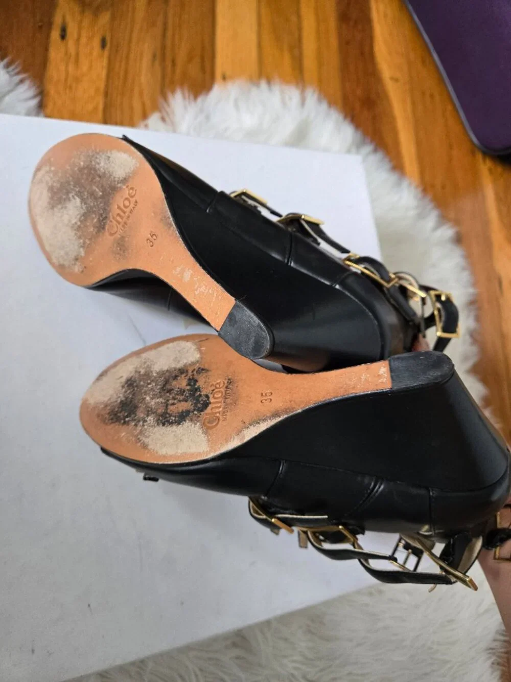 Chloe Multi-strap Wedge Sandals